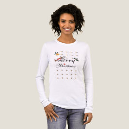 Elegant Glad Jul Typografi Design T Shirt