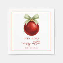 Elegant Glad Liten Jul Bebis Shower