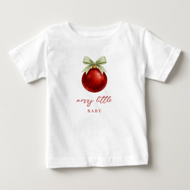 Elegant Glad Liten Jul Söt T Shirt (Framsida)