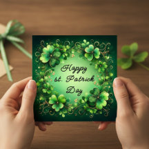 Elegant Glad St Patricks Day Shamrock Krans Bil