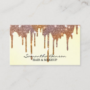 Elegant Glam makeup artist Visitkort