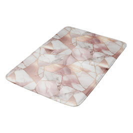 Elegant Glam Ro Guld Agate Marble Mönster Badrumsmatta