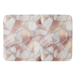 Elegant Glam Ro Guld Agate Marble Mönster Badrumsmatta