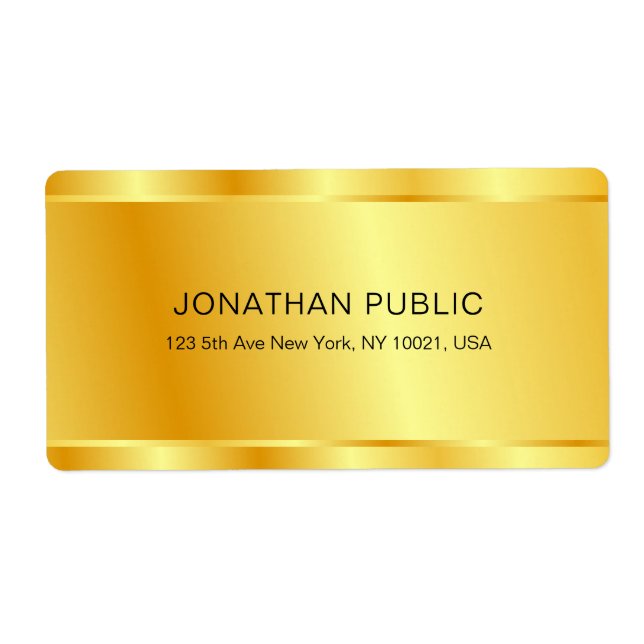 Elegant Glamor-mall för Anpassningsbar Guld i tren Fraktsedel (Framsidan)