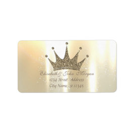 Elegant Glamorös Blank, Glittrig Tiara Prinsessa Adressetikett