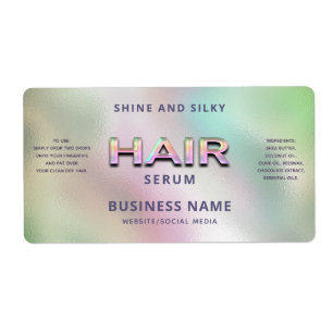 Elegant glamoröst, färglöst holografiskt HAIR-seru Fraktsedel