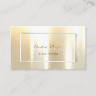 Elegant Glamourös Blank, Oäkta Guld Visitkort