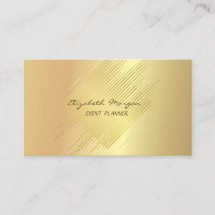 Elegant Glamourös Modern, Falskt Guld, Ränder Visitkort