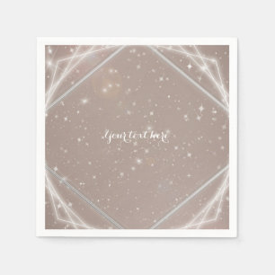 Elegant Glans Modern Geometrisk Glam Fest Pappersservett