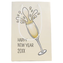 Elegant glänsande champagneglas
