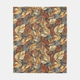Elegant Glas Höst löv - höst Fleecefilt