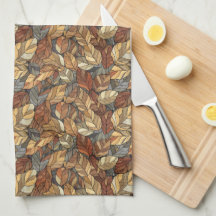 Elegant Glas Höst löv -  höst