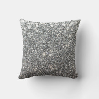 Elegant Glitter Abstrakten Dekorativ kudde vid Sil