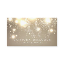 Elegant Glitter Bokeh Luxe Affärskortet Guld