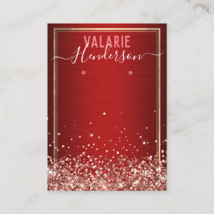 Elegant Glitter borstad Metall och arringinnehavar Visitkort