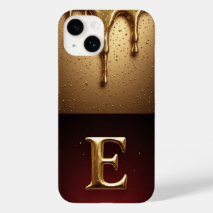 💎 Elegant Glitter E Monogram Droppande Lyx