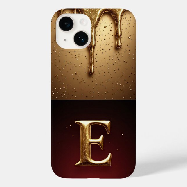 💎 Elegant Glitter E Monogram Droppande Lyx (Baksida)