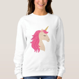 Elegant Glitter Enhörning med Gnistrande Stil T Shirt