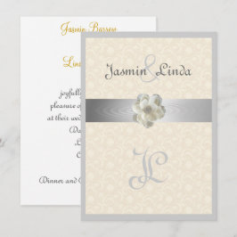 Elegant, Glitter, Fals Band, Bröllopsinbjudan Inbjudningar