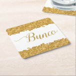 Elegant Glitter Guld Girly Bunco Party Napkins Underlägg Papper Kvadrat<br><div class="desc">Snyggt och elegant faux glitter guld fick flickorna i flickorna i Bunco natten ut från party. Jag sa bara och perfekten var lämplig för spelare från Bunko och Bunco. Stil typografi i finare-manuset.</div>