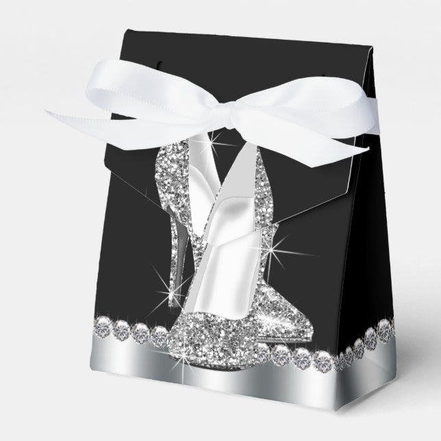 Elegant Glitter Högt Klacksko Presentaskar (Framsidan Sidan)