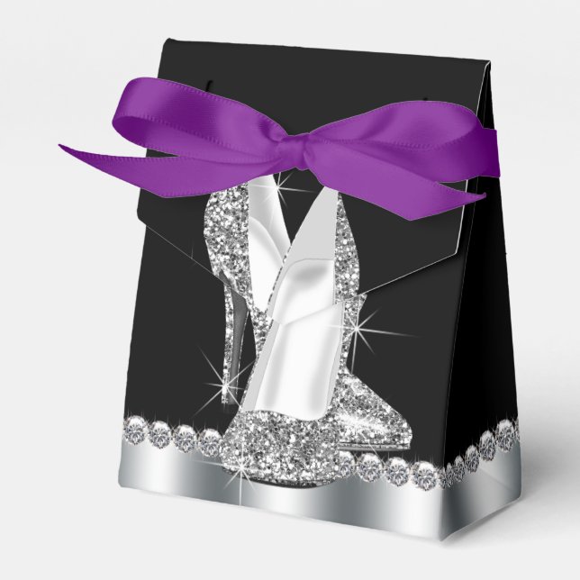 Elegant Glitter Högt Klacksko Presentaskar (Framsidan Sidan)
