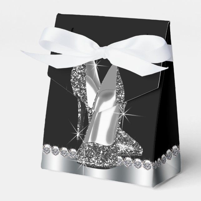 Elegant Glitter Högt Klacksko Presentaskar (Framsidan Sidan)