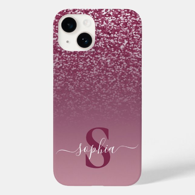 Elegant Glitter initialer Namn (Baksida)