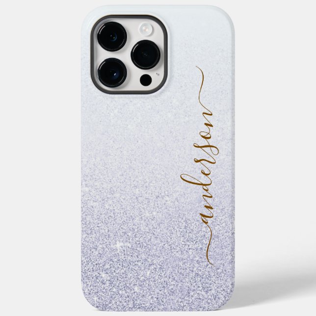 Elegant Glitter initialer Namn (Baksida)