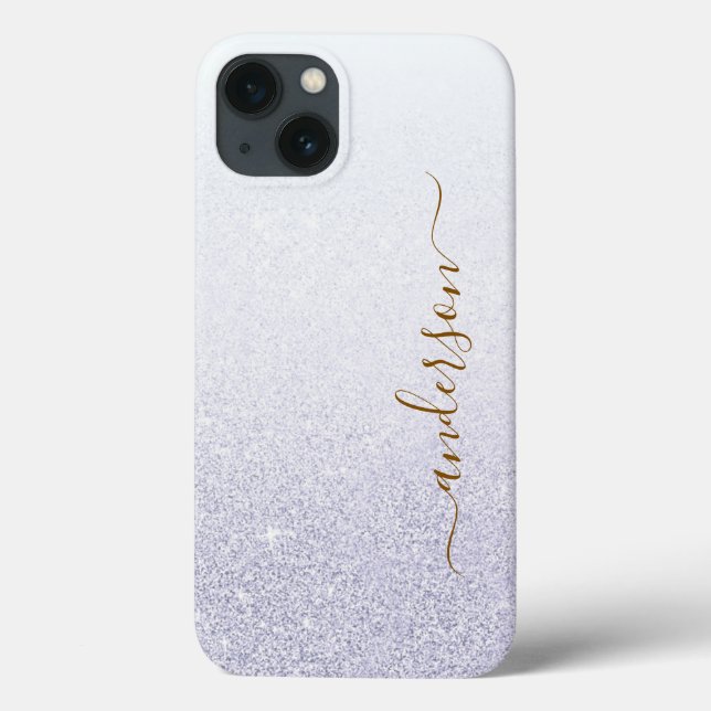 Elegant Glitter initialer Namn (Baksida)