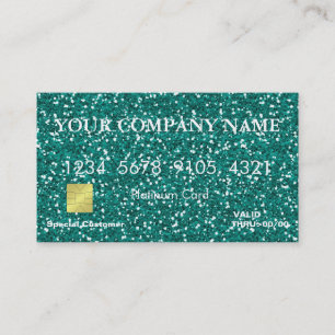 Elegant Glitter Kredit-kort Visitkort