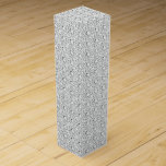Elegant Glitter Krisusted White Diamonds Mönster Presentask För Vinflaska<br><div class="desc">Eleganten är gigantiskt märkta vita diamanter glitter sömlös mönster. Få tillgängliga färger,  men färg kan begäras via e-post.</div>