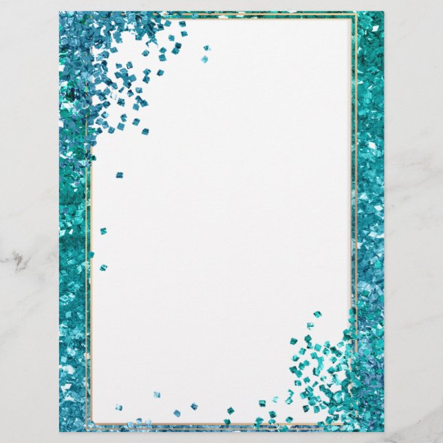 Elegant glitter Letterhead Brevhuvud (Framsida)