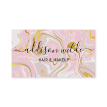 Elegant Glitter Marble Modern Chic Business