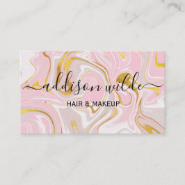 Elegant Glitter Marble Modern Chic Business Visitkort