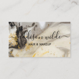 Elegant Glitter Marble Modern Chic Visitkort