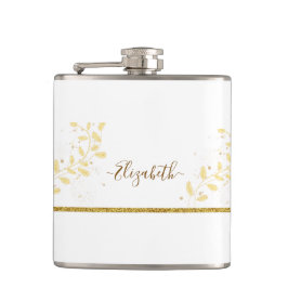 Elegant Glitter Monogram Namn Fickplunta