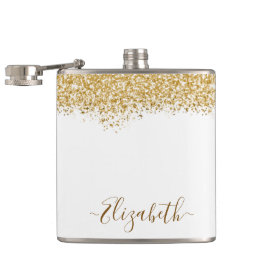 Elegant Glitter Monogram Namn Fickplunta