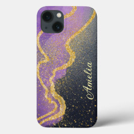 Elegant Glitter monogrammat Namn