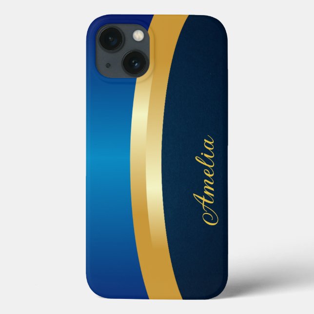 Elegant Glitter monogrammat Namn (Baksida)