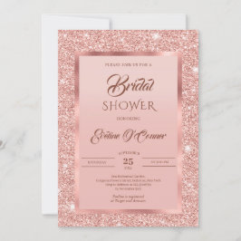 Elegant, glitter och folie av guld i ro vid guld o inbjudningar