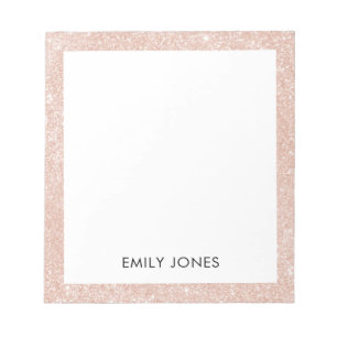 Elegant Glitter Ro Guld Anteckningsblock