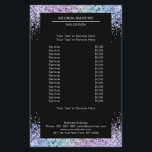 Elegant Glitter Saloon på båda sidor Flyer<br><div class="desc">En elegant och förfinad design med en digital bild av silver-lilac-glas. Anmärkning: Produktionens processaa användor inte en riktig film,  endast färg trycks grundligt. Lägg till data,  logotyp,  företagsinformation och bilder i minuter.</div>