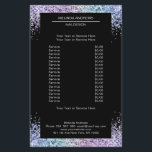 Elegant Glitter Saloon på båda sidor Flyer<br><div class="desc">En elegant och förfinad design med en digital bild av silver-lilac-glas. Anmärkning: Produktionens processaa användor inte en riktig film,  endast färg trycks grundligt. Lägg till data,  logotyp,  företagsinformation och bilder i minuter.</div>