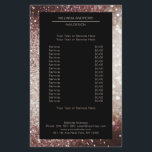 Elegant Glitter Silber Rost Flyer<br><div class="desc">Ein elegantes und raffiniertes design mit einem digitalen Bild aus Silber-Rost-Glitter. Bei der Herstellung wird keine echte Folie verwendet,  sondern nur die Farbe gründlich aufgedruckt. Füge deine Daten,  Logotyp,  FirmenDetails und Bilder in Minuten hinzu.</div>