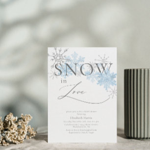 ELEGANT GLITTER SNÖ i KÄRLEK MÖHIPPA Inbjudningar