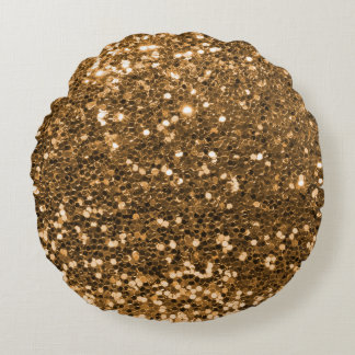 Elegant Glitter Textur design Rund Kudde