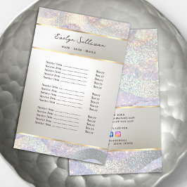 Elegant glitter vattenfärg vinkar pris listflygare flygblad