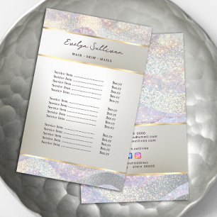 Elegant glitter vattenfärg vinkar pris listflygare flygblad