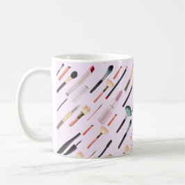 Elegant Glittering Beauty Makeup Verktyg Kaffemugg